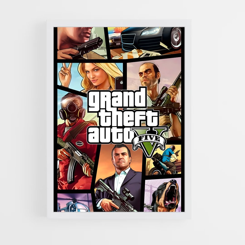 Poster Los Santos Vibes – affiche GTA V (vue 3)
